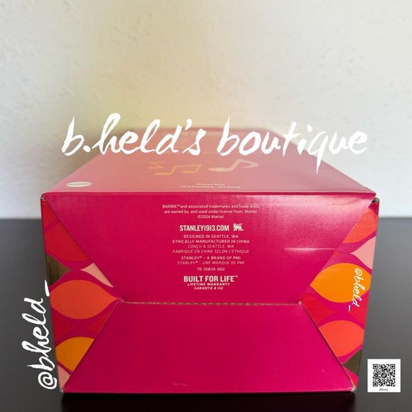 🩷🧡 Barbie x Stanley Collaboration ‘60s Twist 'N Turn 40 oz Quencher NIB NWT - Picture 12 of 13